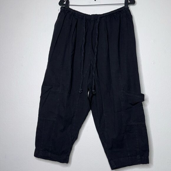 Free People Kahlani Harem Pull-On Pants Black Womens Size XS - Picture 2 of 9